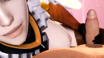 Overwatch Mercy Stroking your Rough Penis (pov)
