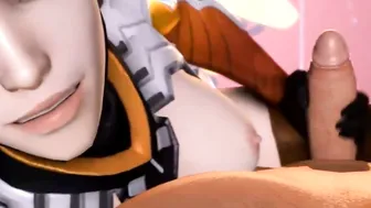 Overwatch Mercy Stroking your Rough Penis (pov)
