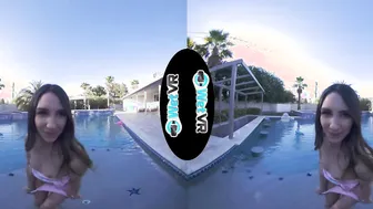 WETVR Pool VR Porn Play with Dark Hair babe