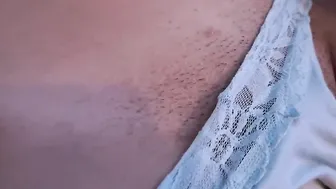 Removing her Lingerie Showing her Cunt