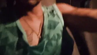 Passenger jacking off at the driver