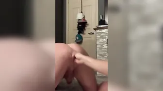 My Cuck Likes it Hard See how I Fist his Tight Goddess Muscular Butt