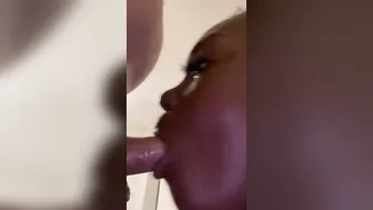 Black Blows Huge White Dick