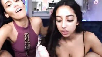 Friends Girlfriend porn video – Hispanic girlfriends milking my gigantic dick on movie