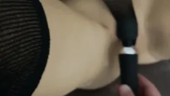 BONDAGE with dildos and wax on the butt