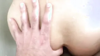 Mexican Tessa getting a rough plowed inside the bathtub