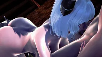 SUCCUBUS BLOWS HUGE PENIS AND SWALLOWS HOT CUM | 3D Cartoon