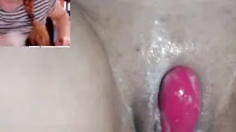 Her orgasm is so good she wets the floor