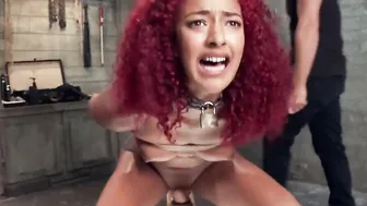 Ginger black made to pounded sex dildos