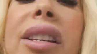 Cuckold Cumshot Eating Compilation of four babe Wives who Screwed Bigger Dicks and Hubby Watches Sex