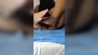 My Mistress Spreads her Legs and I watch her Super Clitoris