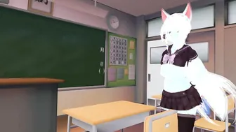 Masturbating into my class room OwO [ VRchat erp Anime ] Preview