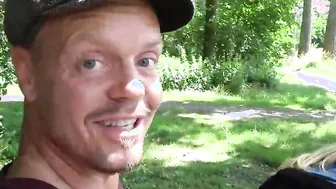 My FATHER fucks woman at FOREST EDGE: MIA BLOW (Outdoors German) -