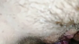 Slide porn video – Bushy Vagina Slide on Tiny Penis