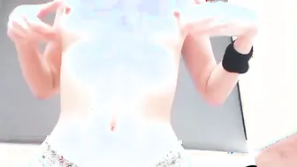 The Baby Soaks her Nipples with Saliva