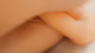 milf Fucking Holes with a Double Vibrator. Titties and Wet Juicy Vagina Close-up