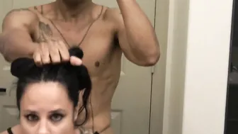 Pounded inside Restroom while Gettting Ready for Shoot