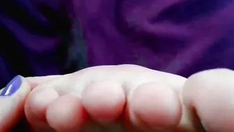 Foot Close Up. Play with Them.
