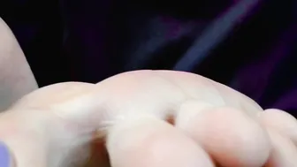 Foot Close Up. Play with Them.