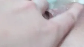Cumming Inside porn video – Rough fucking with a toy inside the restroom.close-up. cumming