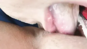 Stepbrother licked my jucy vagina