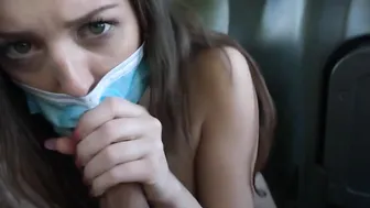 Fake Taxi Adorable skinny dark hair massage her vagina to keep it warm