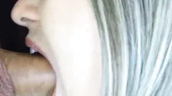 Sellyoupanties - French amateur blonde blows the cock of her man into