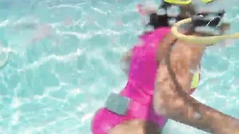 Hottest Bae Irina Poplavok is erotic into the pool