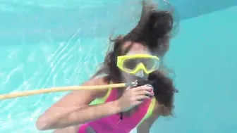 Hottest Bae Irina Poplavok is erotic into the pool
