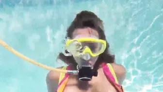 Hottest Bae Irina Poplavok is erotic into the pool