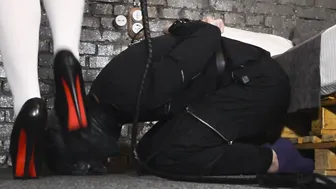 Queening and Booty Worship inside White Stockings of Freaky Gf Trailer