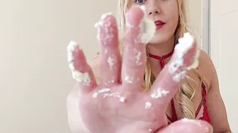 Feeder/Feedee goddess Blonde Feeds you and Fucks you