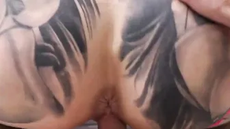 GIGANTIC TIT Huge Butt Thin Inked Goddess Amateur Aussie Pornstar Banged Into