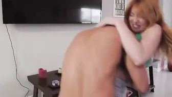 Tonys gotten rough after seeing Lacy is not wearing any underwear -