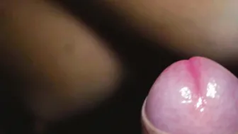 Slowmotion Oils his Cock and Jizzes on my Titties