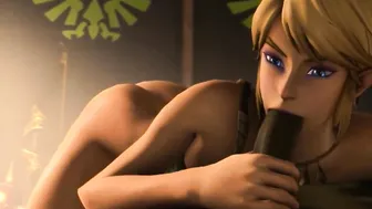 Link Sucking Off Ganons Huge Penis (Yaoi)