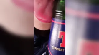 I Practice Licking Sucking Off and Making Blow Job with a Bottle of Beer