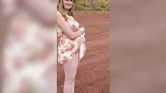 Me Undressing Outdoor by a Lake.