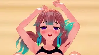Adorable animated girls blowing cock and swallowing cum inside this head animated