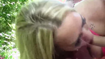 2 Dicks fucked my Holes by the Lake