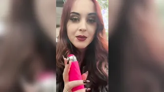 British JOI inside the Vehicle with Gorgeous Pink Sex Toy too 