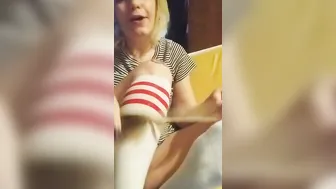 Tickles inside Tube Socks. Kitcheekoo