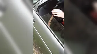 Nude inside the back Seat of a Vehicle - VikkiSexy