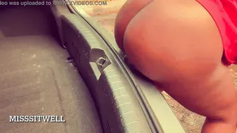 Rides My Sex Toy Into Outdoor
