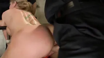 Security guards anal gang bang mom