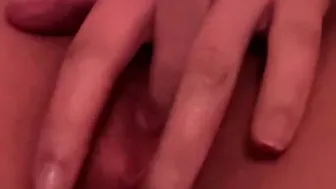 Gf Plays with her Dripping Twat into Halloween Costume