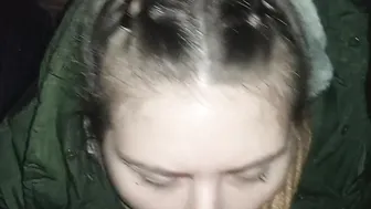 The Women after the Party Decided to Suck her Bf behind the Garages