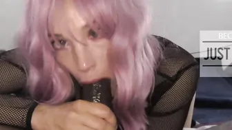 HUNGRY FOR CUM SHE DEEPTHROATS  DRAINS PENIS DRY