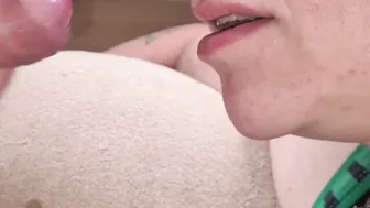 Gigantic Cum Blast Facial Jizzed on my Wifeys Face Huge Jizzed by Feetcouple69