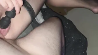 Cum’s on my Dick while Wearing Pantyhose